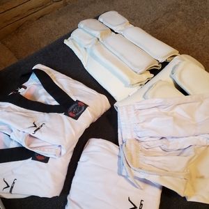 Tae Kwon do uniforms and pads    sold